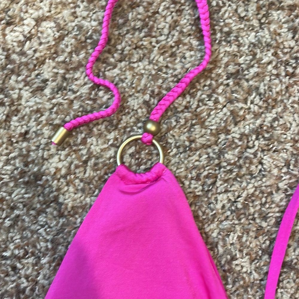 Vitamin A hot pink gold ring detail bikini - Picture 2 of 7